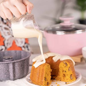 Cacerola con mango 18cm Rosa T/V