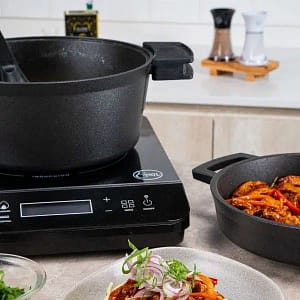 Cacerola con Tapa Sartén 24cm Nuit Inducción