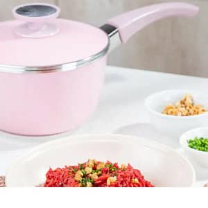 Cacerola con mango 18cm Rosa