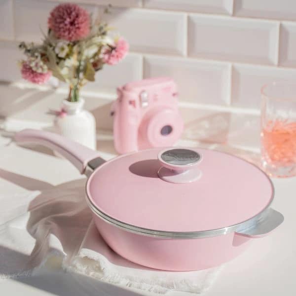 sarten essen 24cm línea rosa